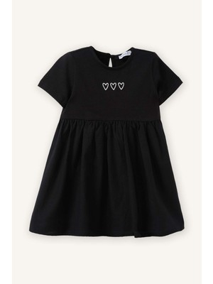 DeFacto Desenli Elbise Kız Bebek H2173A526SM