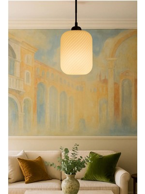 Allians Şık Spiral Serisi Dekoratif Avize, Ev, Ofis, Veranda ve Mutfak Için