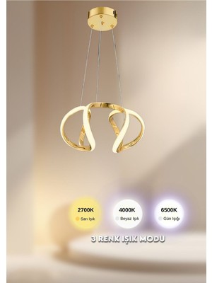 Allians Modern ve Şık 4’lü Renkli Sarkıt Avize, Zarif Aydınlatma Seçeneği