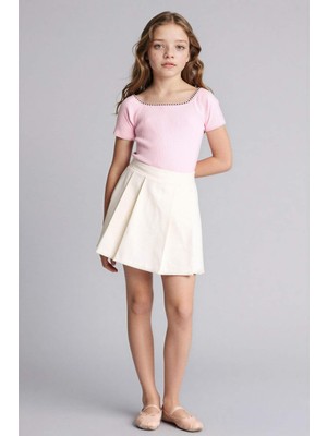 DeFacto Gabardin Etek Kız Çocuk E2648A826SP