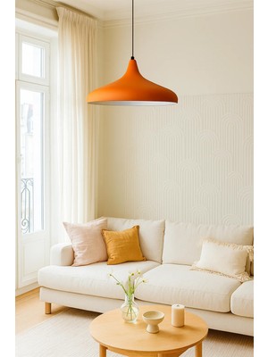 Allians Turuncu Modern Sarkıt Avize, Salon, Mutfak ve Ofis Için Dekoratif Aydınlatma