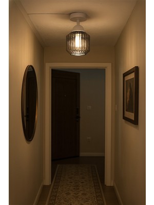 Allians Modern Tasarım Antre ve Mutfak Çocuk Odası Tavana Sıfır Camlı Avize