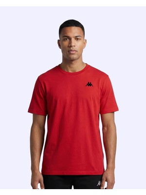 Kappa Jesper Erkek Kırmızı Regular Tişört