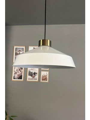 Allians Beyaz Tekli Avize, Rahat ve Şık Salon, Restoran ve Kafe Aydınlatması