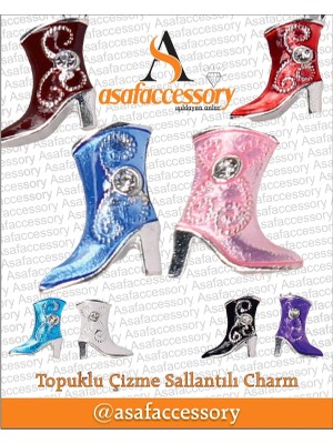 Topuklu Sallantılı Çizme Charm