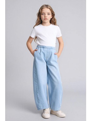 DeFacto Balloon Fit Jean Pantolon Kız Çocuk G0248A826SM