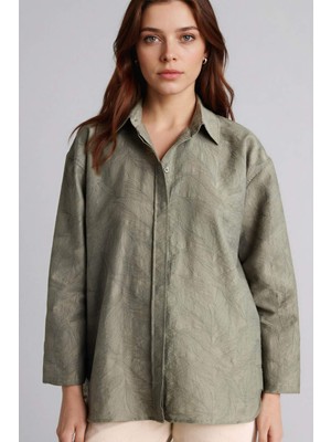 DeFacto Regular Fit Floral Uzun Kollu Tunik H0592AX26SP