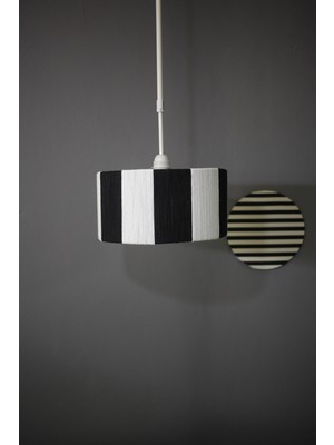 Allians Şık Makrome Avize, Çok Odaya Uygun, Siyah Beyaz Renk Seçenekleri