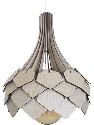 Allians Şık Ahşap Buket Avize, Evinize Sıcaklık ve Doğallık Katacak Tasarım