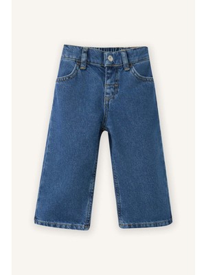 DeFacto Wide Leg Pamuklu Pantolon Kız Bebek H2200A526HS