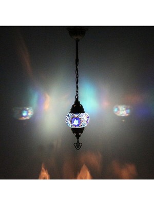 Allians Renkli Mozaik Sarkıt Lamba, Dekoratif ve Şık Aydınlatma Ürünü