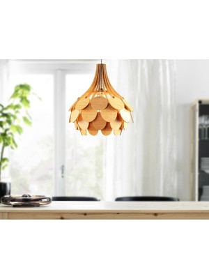 Allians Modern 3D Ahşap Globe Küre, Rustik Tasarım, Salon ve Avize Dekoru