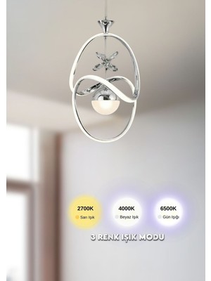 Allians Şık Sarkıt LED Avize, Oturma Odası, Salon ve Mutfak Için Uyumlu