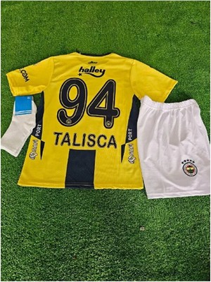 Alaturka Mix F*e*n*e*r*b*a*h*ç*e 24/25 Talisca 94 Içsaha Çocuk Forması Forma+Şort+Çorap+ Bileklik Dörtlüset
