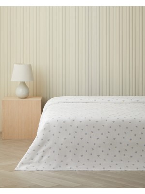 English Home Soft Daisy Çift Kişilik Pike 200x220 cm Mavi