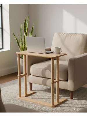 CMDWOOD Cmd Wood HEMPAM Laptop Masası-Çalışma Sehpası – Ergonomik, Dayanıklı & Çok Yönlü Kullanımı – Ofis & Ev İçin Çok Amaçlı MDF’lam ve Ahşap ayaklı