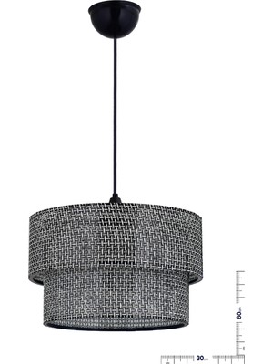 Allians Modern Siyah Gümüş Sarkıt Avize, Şık ve Şehir Temalı Aydınlatma