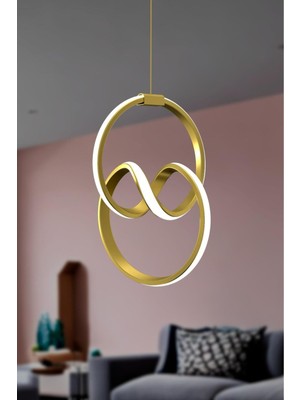 Allians Eskitme Tekli Sarkıt LED Günışığı, Ultra Ledli Salon ve Mutfak Avizesi