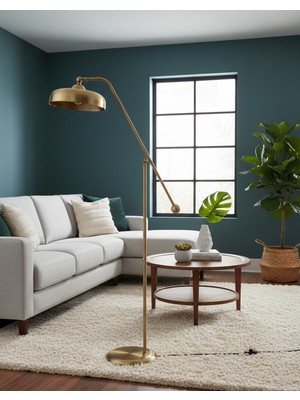 Allians Eritme Endüstriyel Metal Köşe Lambası, Ayarlanabilir Başlıklı Aydınlatma