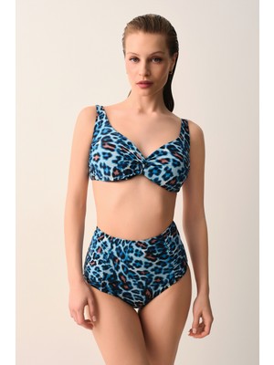Suwen Samantha Önü Burgulu Balenli Toparlayıcı Bikini Üst