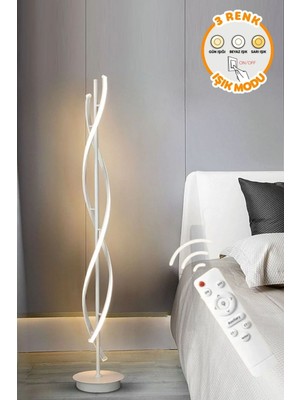 Allians Modern 3 Renk LED Kumandalı Lambader, Şık ve Fonksiyonel Ev Aydınlatması