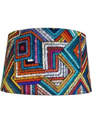 Allians Şık Sarmal Desenli Lambader ve Abajur Şapkası Seti