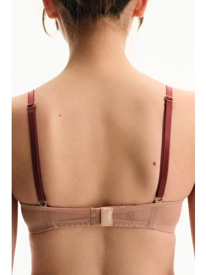 Penti Bej Intense Lace Dantel Push Up Destekli Sütyen