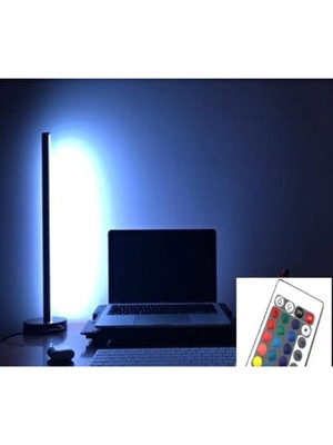 Allians Rgb Animasyonlu LED Lambader, Siyah, Kumandalı, 42CM, Köşe Dekorasyonu