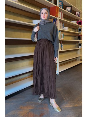 inStyle Kraş Etek Acı Kahve