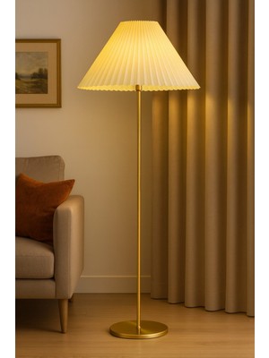 Allians Şık Eskitme Ayaklı Modern Dekoratif Lambader, Salon ve Yatak Odası Için