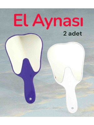 Vulli El Aynası (2 Adet) Diş Şeklinde Tasarlanmış Özel Kesim