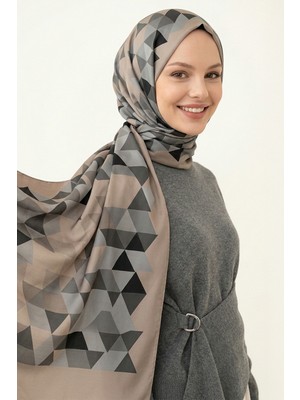 inStyle Üçgen Desenli Vizon Soft Pamuk Şal