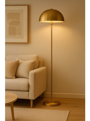 Allians Modern Eskitme Gold Lambader, Şık Metal Abajur ile Işıklandırma Keyfi