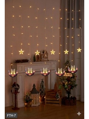 Aylina Mey Ithalat® Ramazan Perde LED Işık 3 Metre