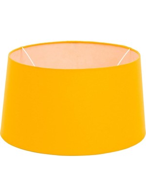 Allians Şık ve Modern Hardal Renkli Lambader Şapkası, Ev Dekorunu Tamamlar