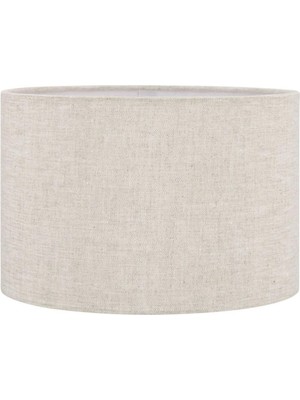 Allians Krem Lambader Başlığı, 30 Cm, Kumaş Silindir Tasarım, Şık ve Konforlu