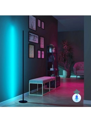 Allians Sese Duyarlı LED Lambader, Uzaktan Kumandalı, 16 Renk ve 4 Mod Seçenekli