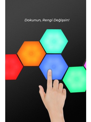 Allians Renkli Rgb Altıgen LED Işık, Modern Dekorasyon ve Aydınlatma Için