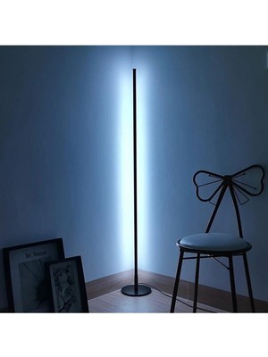 Allians Renkli Kumandalı Minimalist LED Lambader, Modern Köşe Aydınlatması
