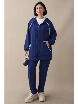 inStyle Fermuarlı Çoban Dikiş Lacivert Ikili Takım