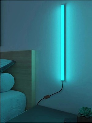 Allians Mini Uzaktan Kumandalı Renkli LED Aplik Gece Lambası, Rgb Işıklı ve Şık Tasarım
