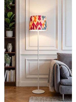 Allians Şık Tek Ayaklı Metal Twist Kumaş Lambader, Oturma ve Yatak Odası Için