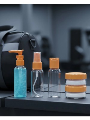 Özbience Pratik 5’li Seyahat Kozmetik Şişe Seti, Sızdırmaz ve Hafif Tasarım