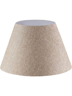 Allians Şık Bej Kumaş Lambader Başlığı, Modern ve Zarif Tasarım