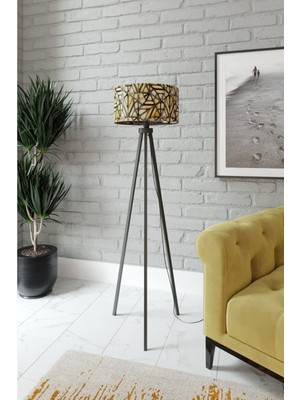 Allians Şık ve Modern Üç Ayaklı Dekoratif Lambader ile Alanınıza Sıcaklık Katın