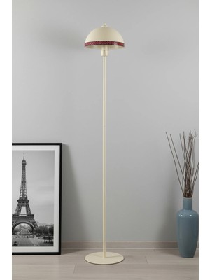 Allians Modern Krem Metal Lambader, Oturma ve Yatak Odası Için Şık Aydınlatma