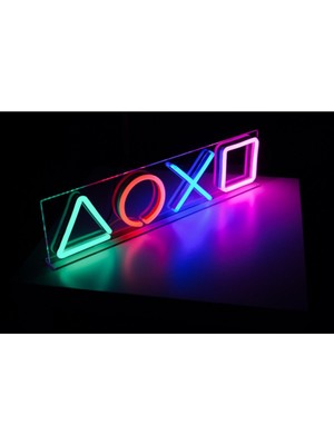 Allians Neon LED Konsol Tuşları, Playstation Ps4 ve Ps5 Uyumlu, Şık Tasarım