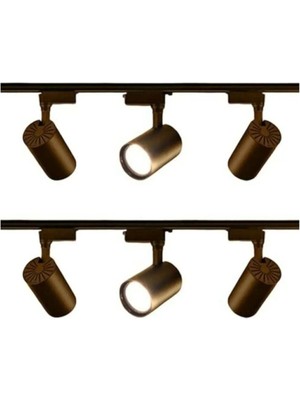 Allians 6 Adet Ray Spot, Yüksek Işık, 360° Dönen, Siyah Kasa, Beyaz Işık