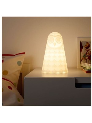 Allians Çocuklar Için Ledli Beyaz Masa Lambası, Pilli, 14 Cm, Şık ve Güvenli