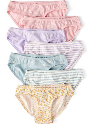 Carter's Kız Çocuk 7'li Külot Set Renkli 3T731110